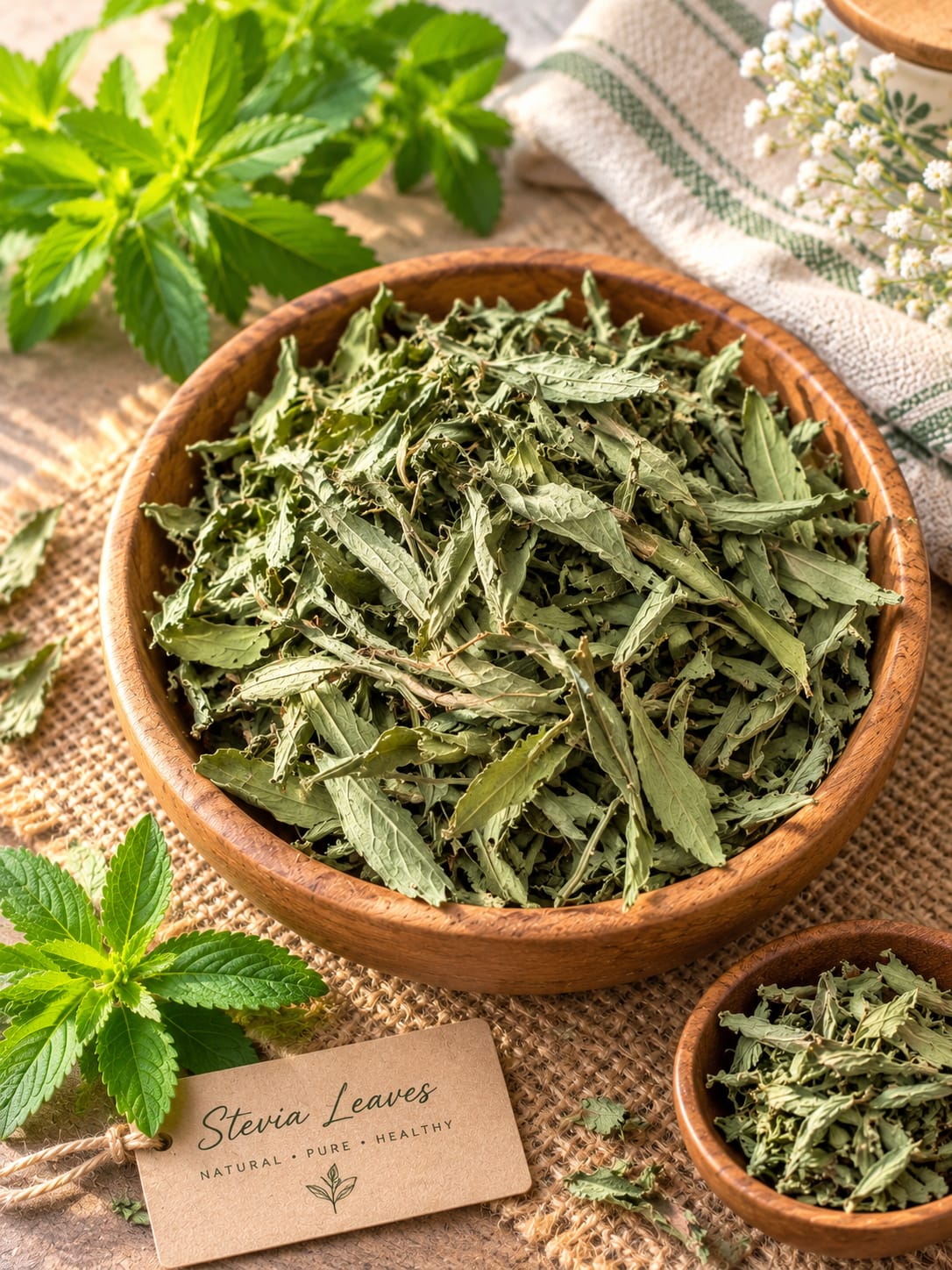 Natural Stevia Leaves for Sugar-Free Lifestyle | सूखी स्टीविया की पत्तियां [250 gm]